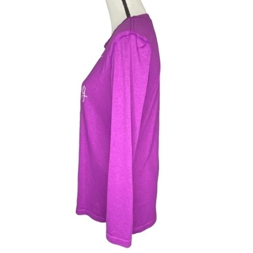 Nike Dry Fit Purple Top I Work Out Just Kidding I Chase Toddlers Long Sleeve Top